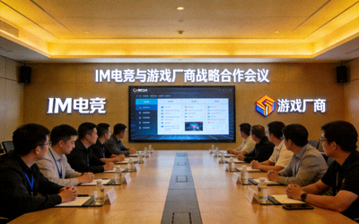 IM电竞与游戏厂商战略合作会议现场