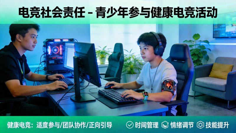电竞社会责任 - 青少年参与健康电竞活动